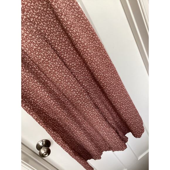 New in Women Floral Dotted Smocked Waist Wide Leg Palazzo Pants Oversized Small - Picture 4 of 11